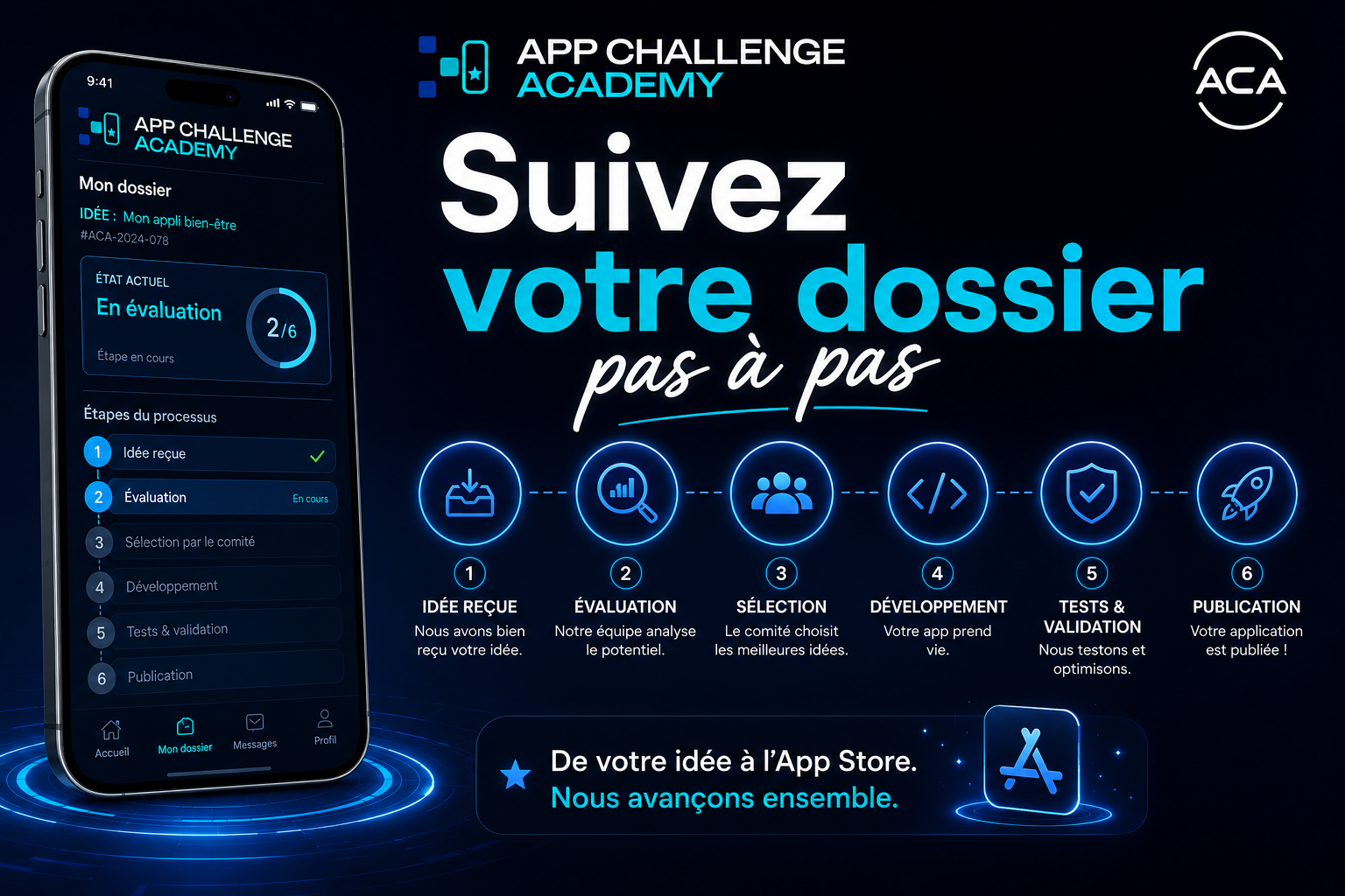 Suivez votre dossier pas à pas